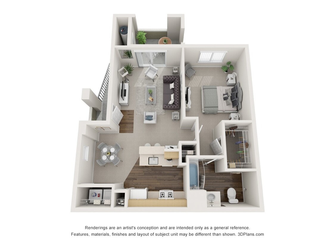 Floor Plan - 1 bedroom 1 bath