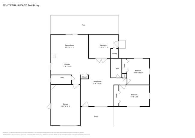 Photo - Charming 3-Bed, 2-Bath Home in Port Richey with Garage