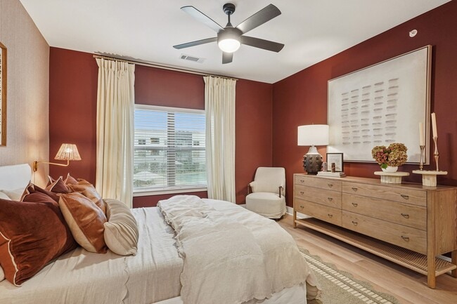 Large Bedroom with Window and Bathroom Access - The Sylvan at Painted Tree