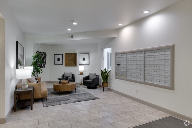 Mailboxes & Seating Area - Canyon Run Apartments