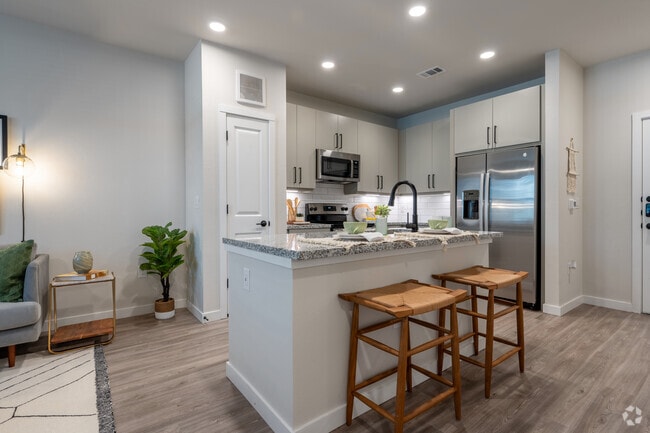 1HAB, 1BA - 674 ft² - Cocina - Broadstone North ATX