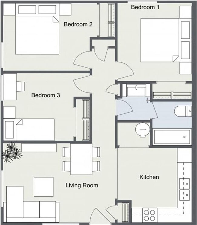 Photo - $1,350 | 3 Bedroom, 1 Bathroom Apartment |...