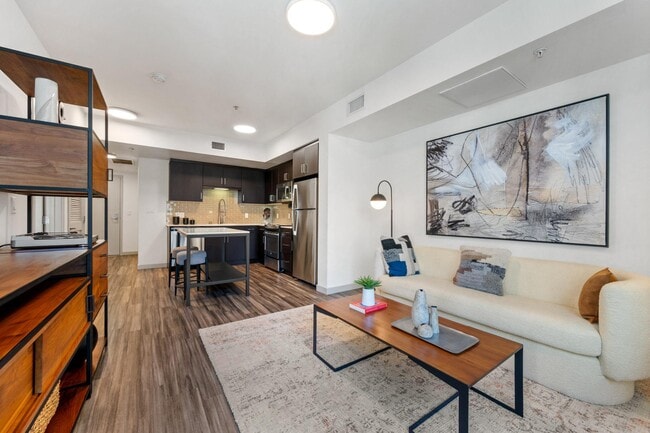 Living Room Space at G12 Apartments in Los Angeles, CA 90015