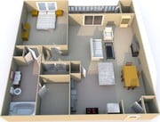 1 Bedroom Floorplan