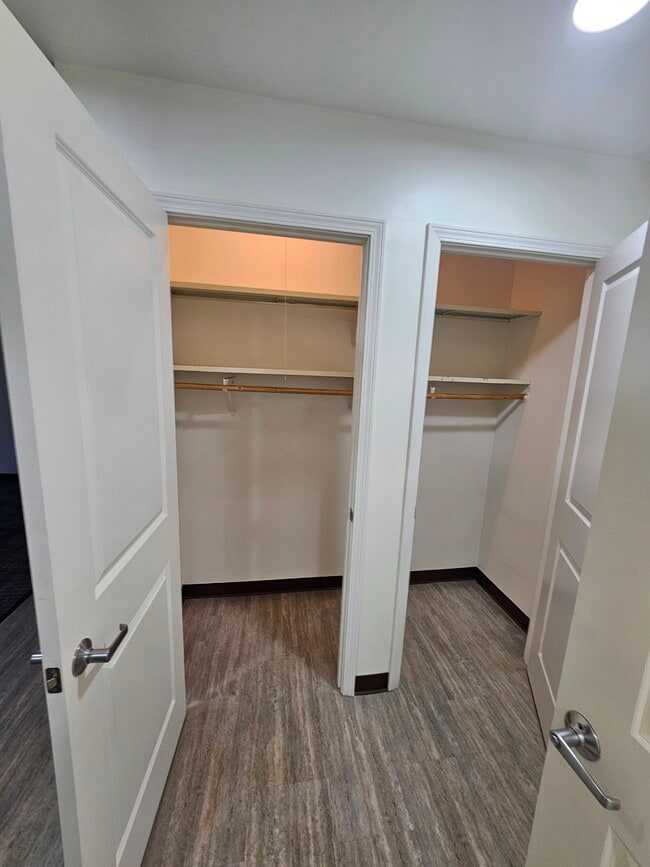 double hallway closet