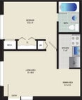 1 BR/ 1 BA (Style A) | 420 sq. ft.