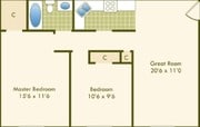 2BR/1BA