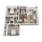 The Rosetta Two Bedroom (3D)