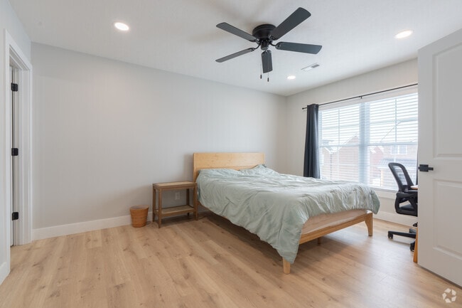 3BR, 2.5BA - 1,460SF - Primary Bedroom - Ridge Pointe Duplexes