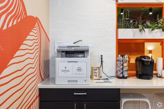 Resident Clubhouse Printer & Coffee Station