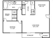 1BR/1BA
