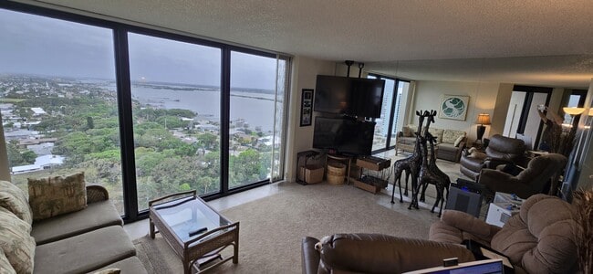 River view from Livingroom - 1 Oceans West Blvd Unit Oceans West One 19B6
