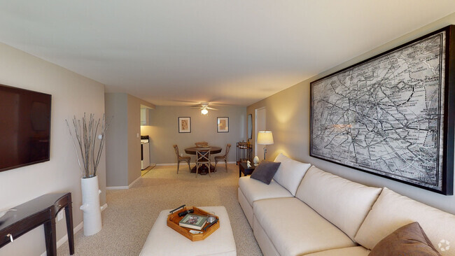 2-bedroom Living Room - Park Lane West Apartments