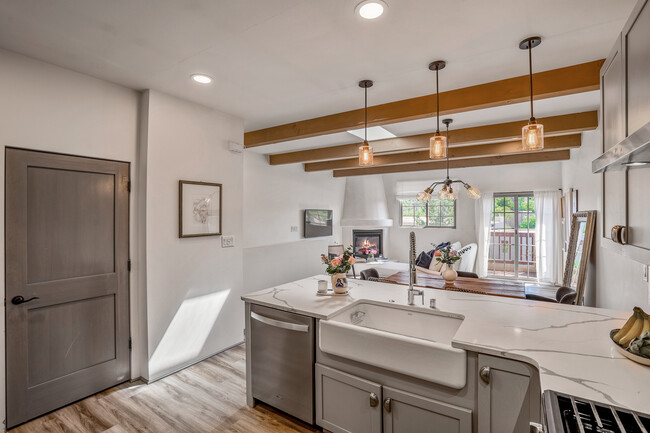Open kitchen, living, dining - 501 Rio Grande Ave Condo Unit H-2
