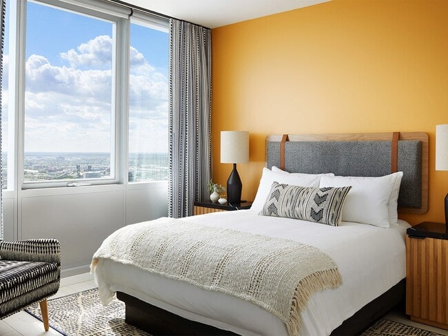 Two-Bedroom Master Bedroom - Sentral Michigan Avenue Apartments