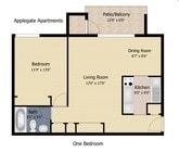 1 habitación/1 baño