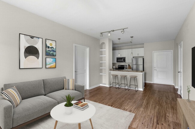Experience modern elegance in this beautifully designed open-concept living space.