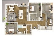 C1A-HC floor plan The Everly
