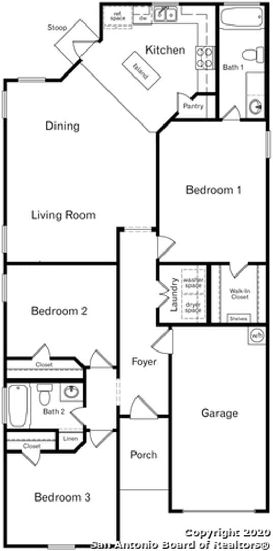 Photo - 2023-BUILT ONE STORY, 3 BEDROOM, 2 BATH