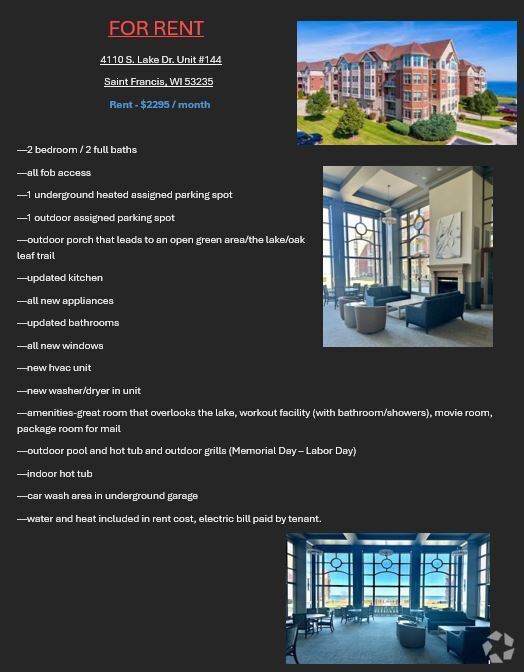 Building Photo - 4110 S Lake Dr Unit 144 Rental