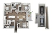 Floor Plan 3B | Seasons at Plainfield | Apartments in Plainfield, IL