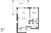 1 BR, 1 BA - 916 SF - Floorplan 2