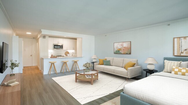 Living Room with Hard Surface Flooring
