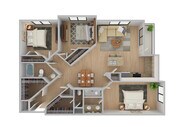 3 Bedroom | 2 Bath | 1348 SF | Renovated