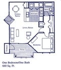 1BR/1BA