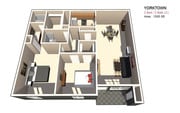 Dos habitaciones / dos baños