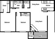 2BR/1BA
