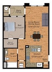 1B floor plan The Tobin Estate