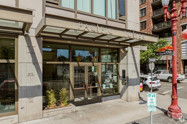 Entrance - Pacific Tower Apartments