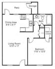1BR/1BA