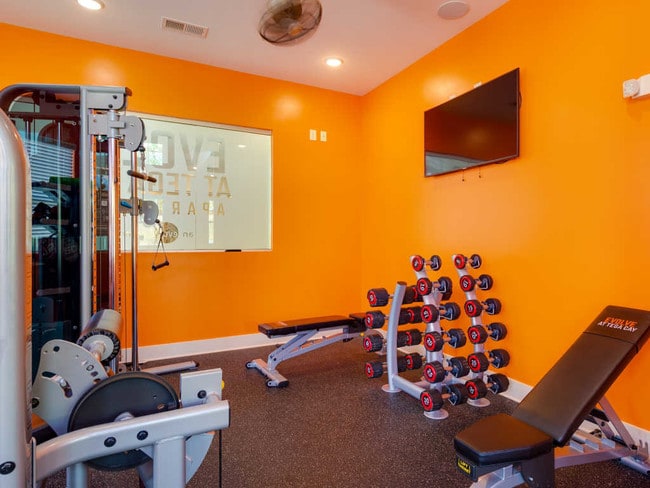 Fitness Center With Modern Equipment