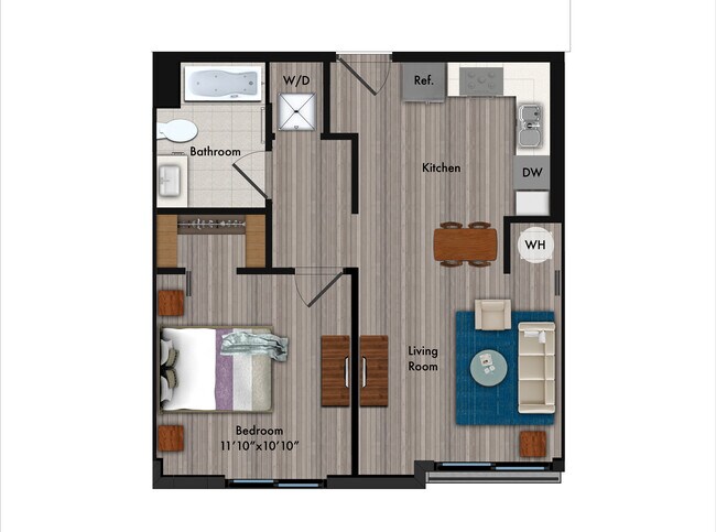 1 Bedroom / 1 Bathroom - SILVER CREEK