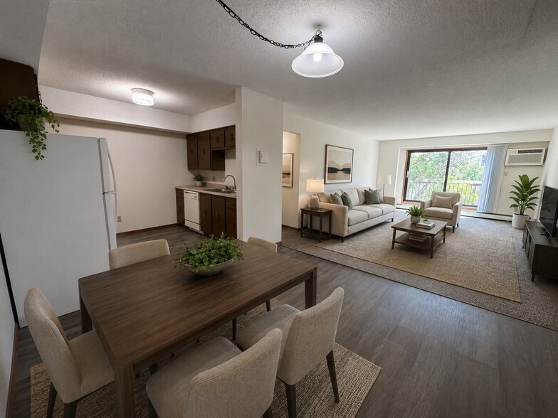 Staged Living Room - 2 BD
