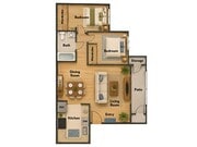 VillaMonterey_JuniorOneBedroom_FloorPlan