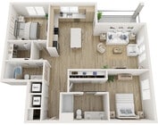 2B- 2x2 floor plan Lynwind