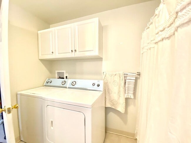 Washer and dryer area
