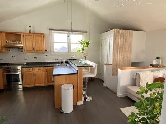 Full kitchen, bar seating and pantry - 17 Millett St Unit Furnished condo