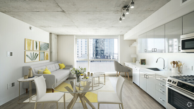 Light-filled homes with stunning downtown views, gas cooking and built-in workspaces - Modera Rincon Hill Rental