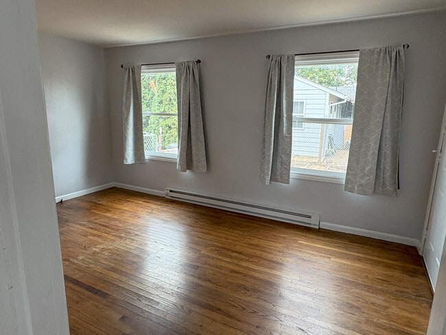 living room with hard wood floors