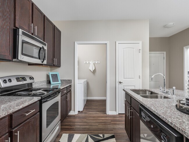 Open Kitchen and Laundry Room View