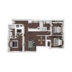 3 Bedroom, 2 Bath - 1146 sq. ft.