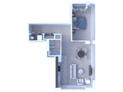 RiverView 1BD 1Bath 904sqft