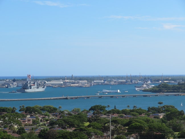 Lanai and Bedroom view - 98-487 Koauka Loop Unit Pent House   1701