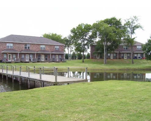 Rear of Lake - Lake Pointe Apartments