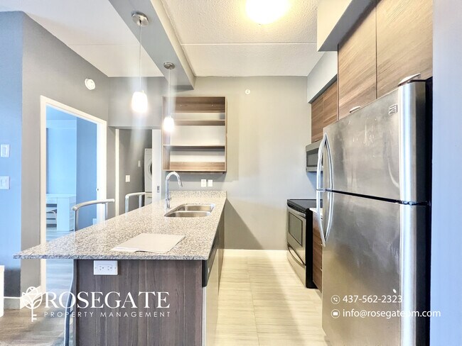 Photo - Furnished 1-Bedroom Condo with Internet Included & Private Balcony – Waterloo Unité 809