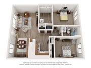 Two Bedroom, One Bathroom